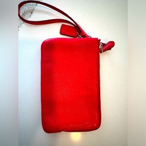 Coach Leather wristlet wallet